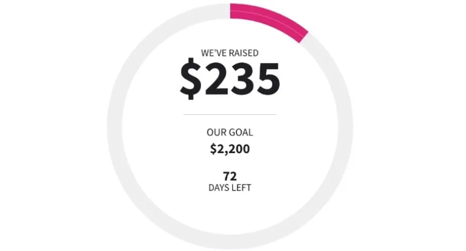donate to our team’s goal