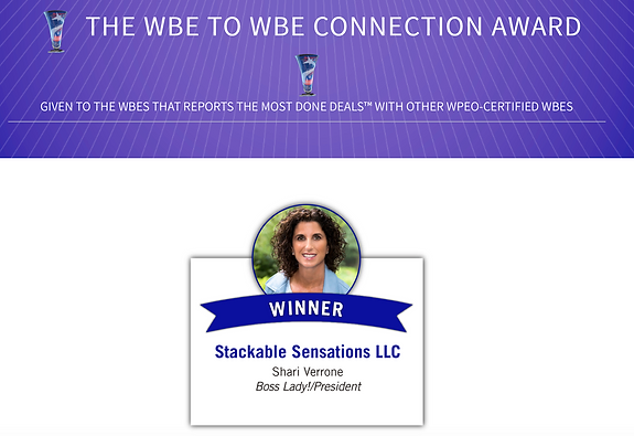 Stackable wins WBE Connection Award
